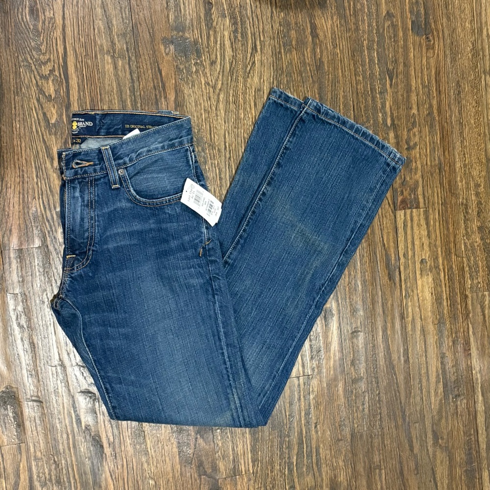 Lucky Brand Mens NWT 28x32 Dark Blue Denim Jean 221 Original Straight Leg